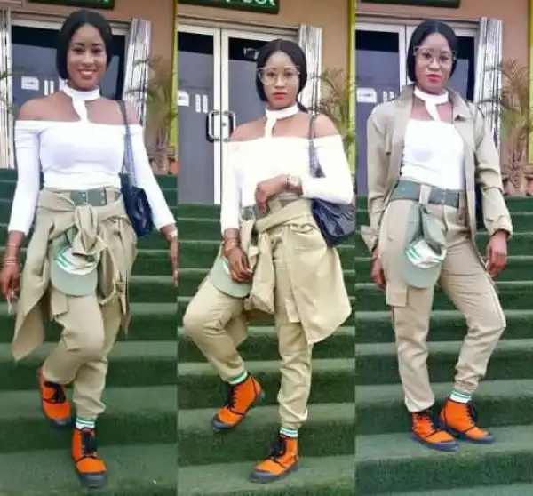 Check Out How This Former Beauty Queen Rocked Her NYSC Uniform
